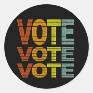 vote-Sticker Classic Round Sticker