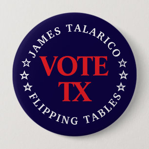 Vote Talarico: Flipping Tables Button
