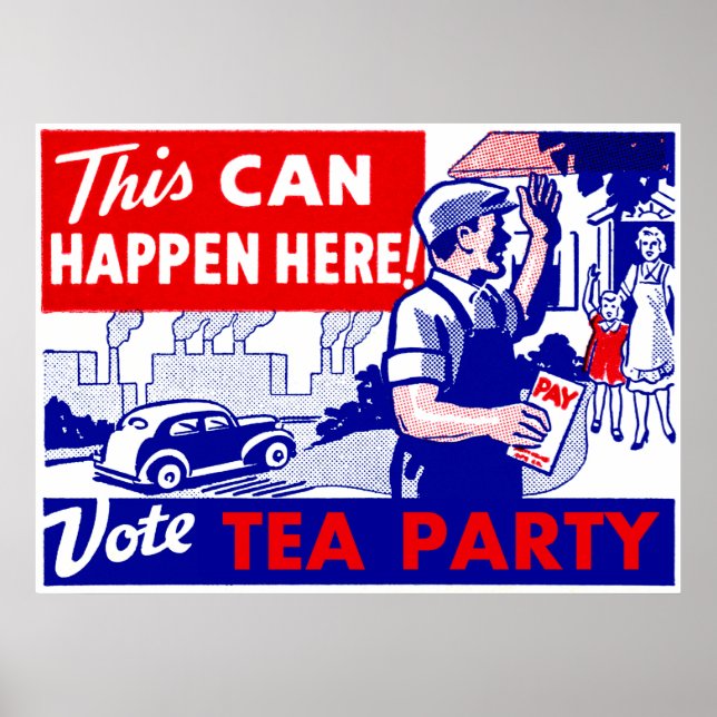 Vote Tea Party Poster (Front)
