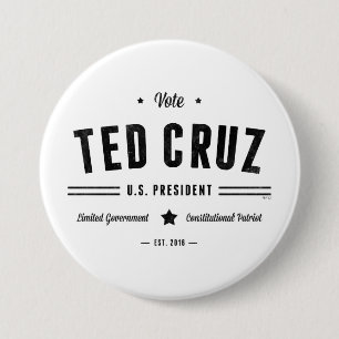 Vote Ted Cruz 2016 7.5 Cm Round Badge