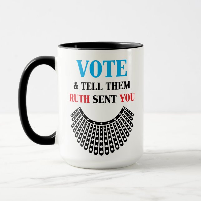 Vote & Tell Them Ruth Sent You Mug (Left)