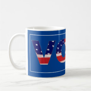 Vote Text In Flag Colours Coffee Mug