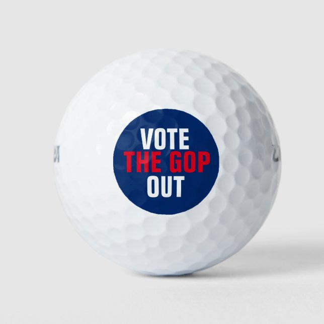 Vote the GOP Out 2020 Election Template Golf Balls (Front)
