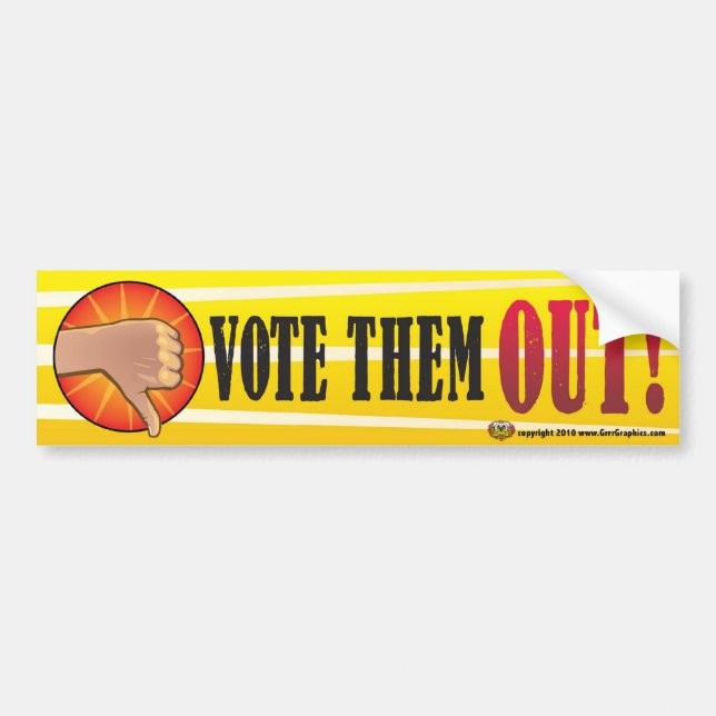 Vote the REST of  Them Out  2012 Bumper Sticker (Front)