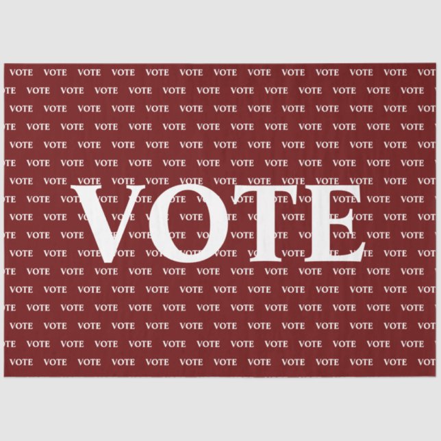 Vote  tissue paper (Front)