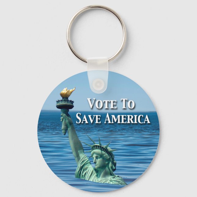 Vote to Save America This Election Key Ring (Front)