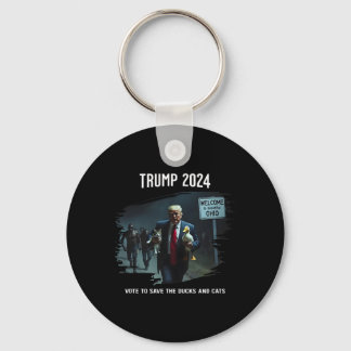 Vote To Save The Duck And Cats Trump President 202 Key Ring