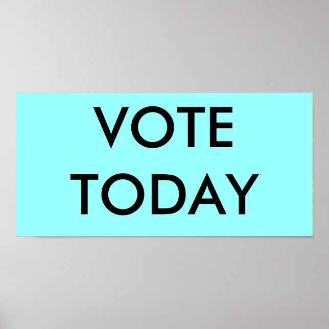 VOTE TODAY POSTER (Front)