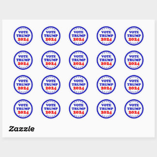Vote Trump 2024 Republican Party Classic Round Sticker