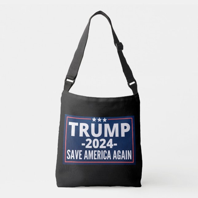 vote, trump 2024, trump2024, 2024, trump 2020 crossbody bag (Front)