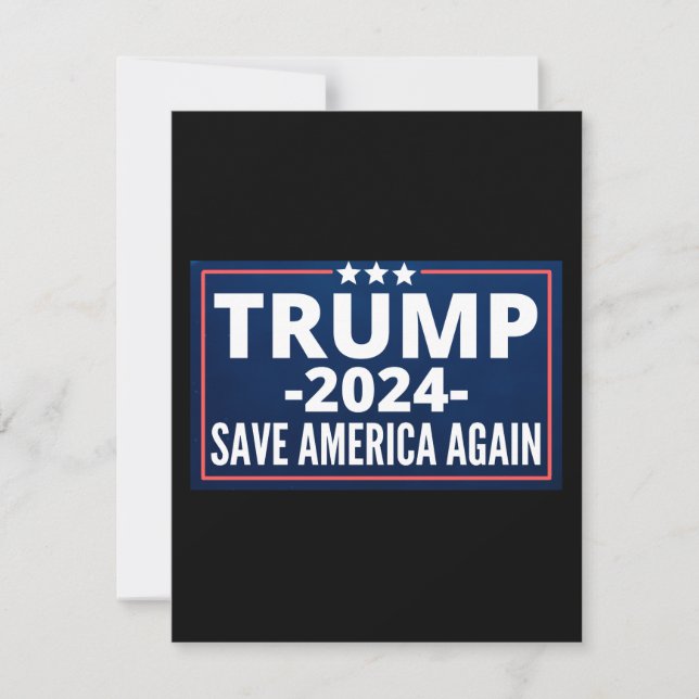 vote, trump 2024, trump2024, 2024, trump 2020 save the date (Front)