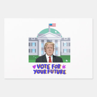 Vote Trump - Bold Patriotic Wrapping Paper Sheet