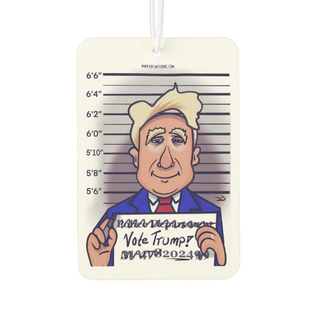 Vote Trump Car Air Freshener (Back)