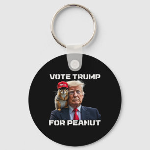 Vote Trump For Peanut The Squirrel 2 Key Ring