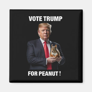 Vote Trump For Peanut The Squirrel 3 Magnet