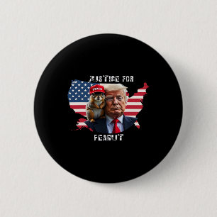Vote Trump For Peanut The Squirrel 4  6 Cm Round Badge