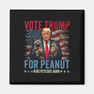 Vote Trump For Peanut The Squirrel Make Pets Safe Magnet