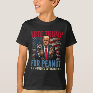 Vote Trump For Peanut The Squirrel Make Pets Safe T-Shirt
