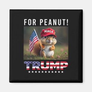 Vote Trump For Peanut The Squirrel Trump 2024 Magnet