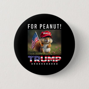 Vote Trump For Peanut The Squirrel Trump 2025 6 Cm Round Badge