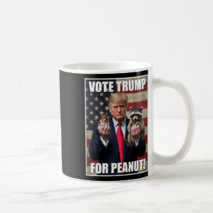 Vote Trump Justic For Fred Peanut The Squirrel Mer Coffee Mug