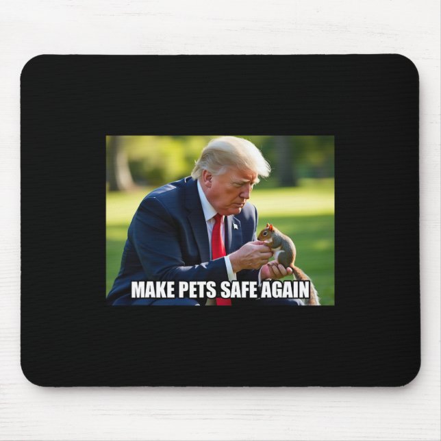 Vote Trump Mega Make Pets Safe Again Justice Peanu Mouse Mat (Front)