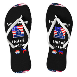 Vote Trump Out of Our Lives Flip Flops