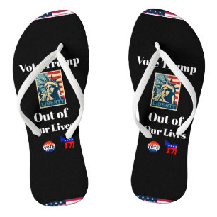 Vote Trump Out of Our Lives Flip Flops
