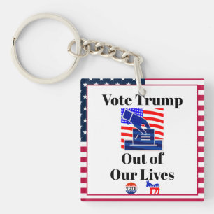 Vote Trump Out of Our Lives Keychain