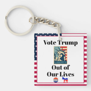 Vote Trump Out of Our Lives Keychain