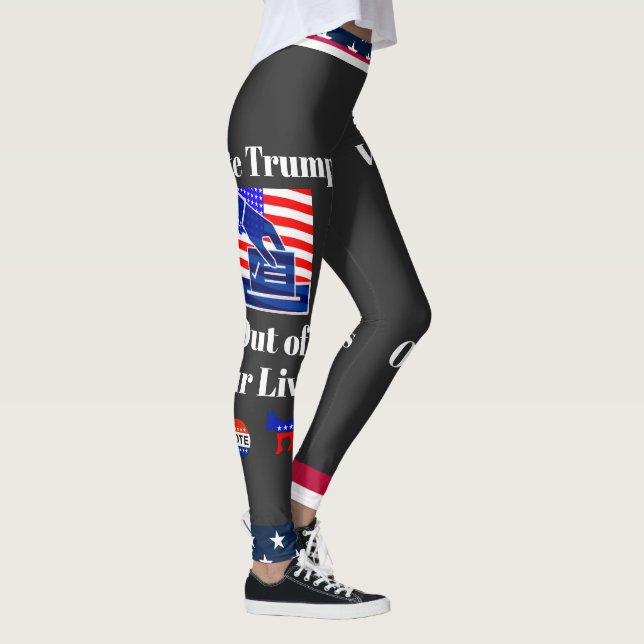Vote Trump Out of Our Lives Leggings (Right)