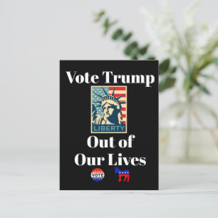 Vote Trump Out of Our Lives Postcard