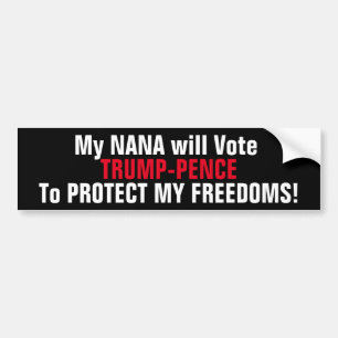VOTE TRUMP-PENCE bumper sticker