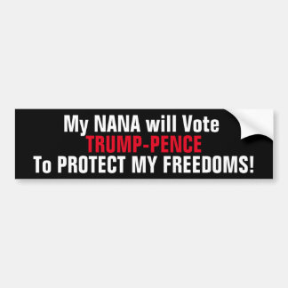 VOTE TRUMP-PENCE bumper sticker