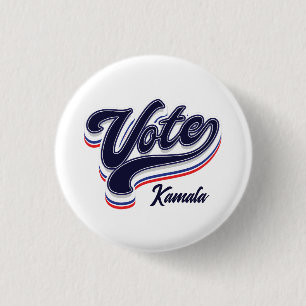 Vote Typography - Election 3 Cm Round Badge