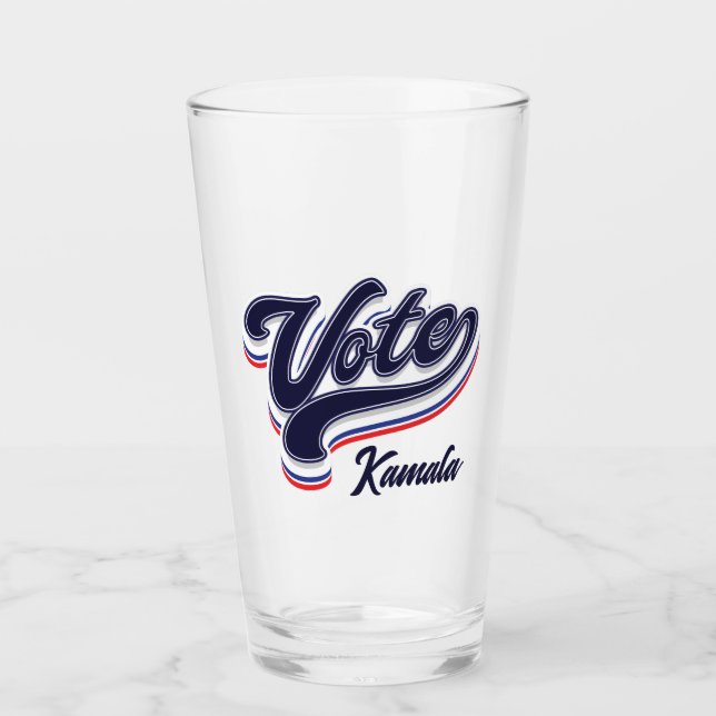 Vote Typography - Election  Glass (Front)