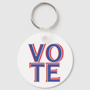 Vote US Elections Patriotic Key Ring