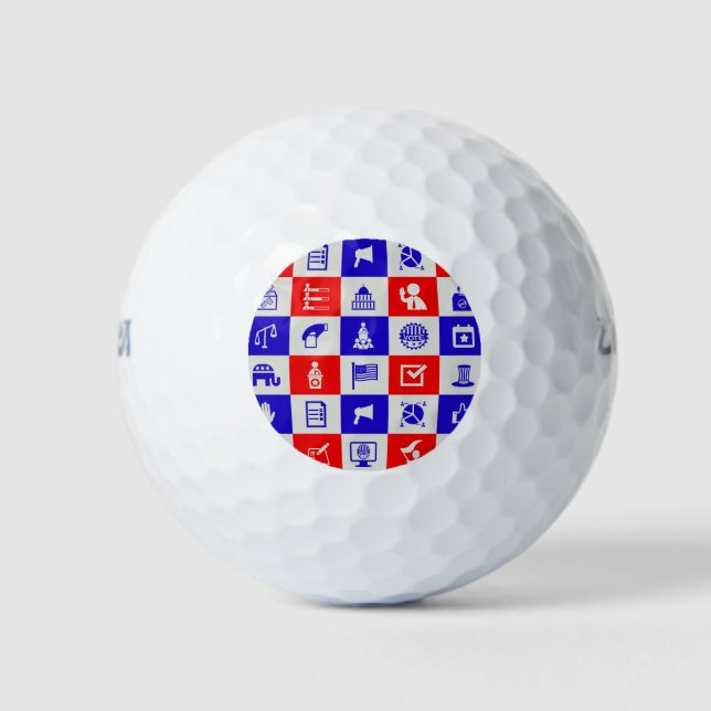 vote USA election Golf Balls (Front)