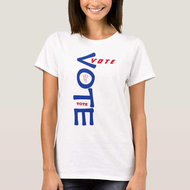 Vote USA Red White and Blue T-Shirt (Front)