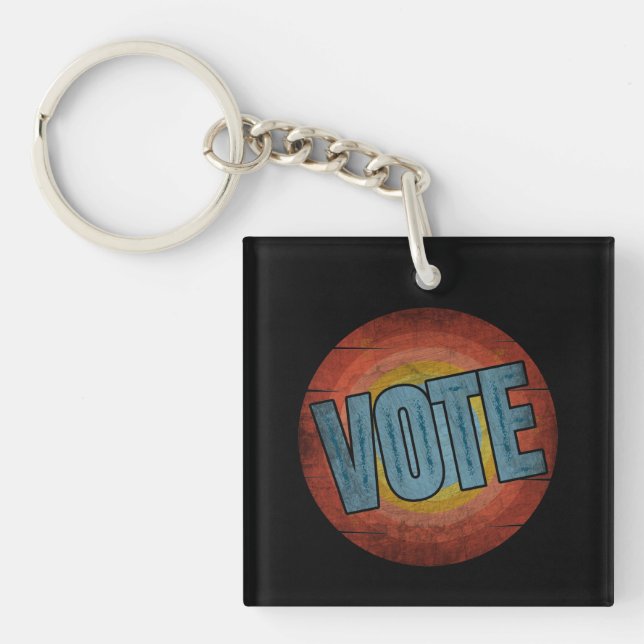 VOTE VINTAGE KEY RING (Front)