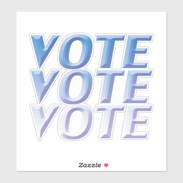"vote vote vote" blue letters - (Sheet)