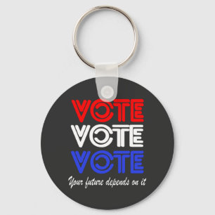 Vote Vote Vote   Key Ring