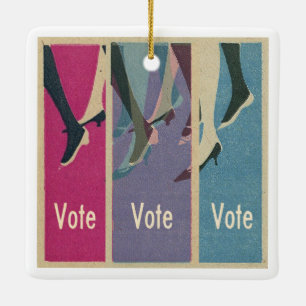 Vote vote vote ornament