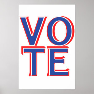 Vote Wall Poster Political Campaign Merchandise 