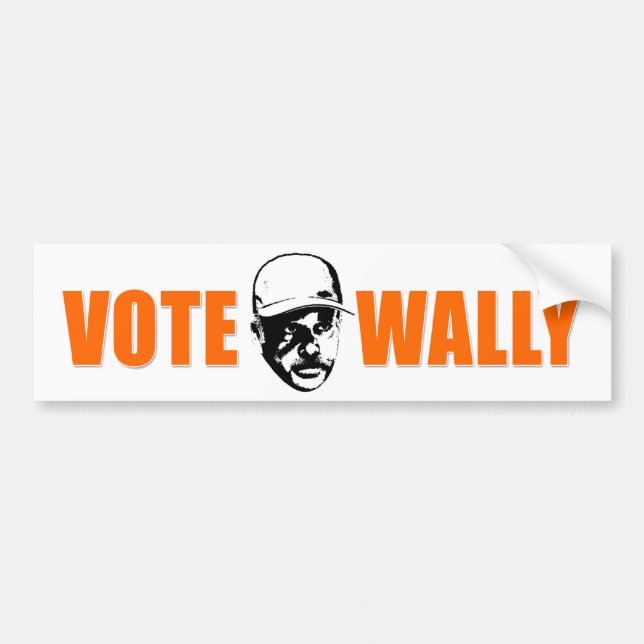 Vote Wally Bumpersticker Bumper Sticker (Front)