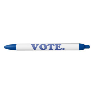 "vote" - white blue blue ink pen