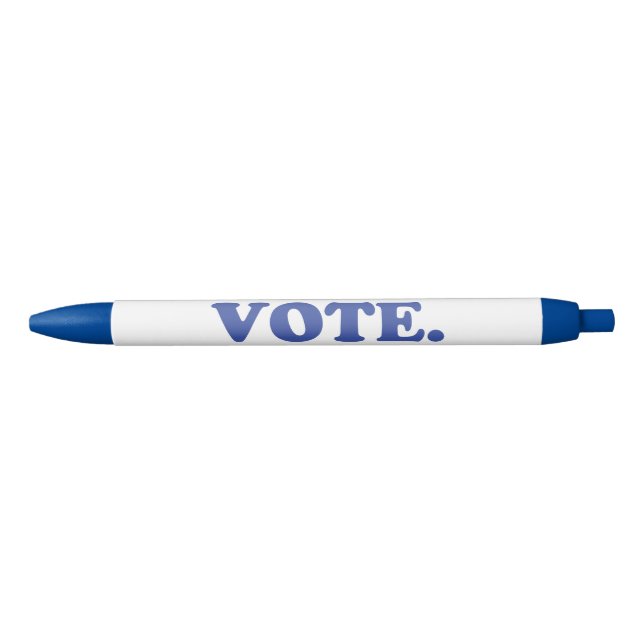 "vote" - white blue blue ink pen (Front)