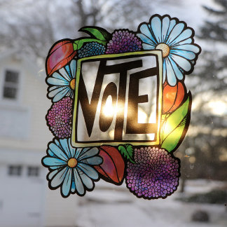 VOTE  WINDOW CLING