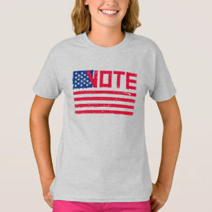 Vote With Vote with US Flag.  T-Shirt
