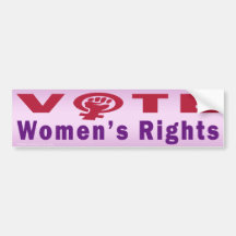 Vote Women's Rights 1 Bumper Sticker